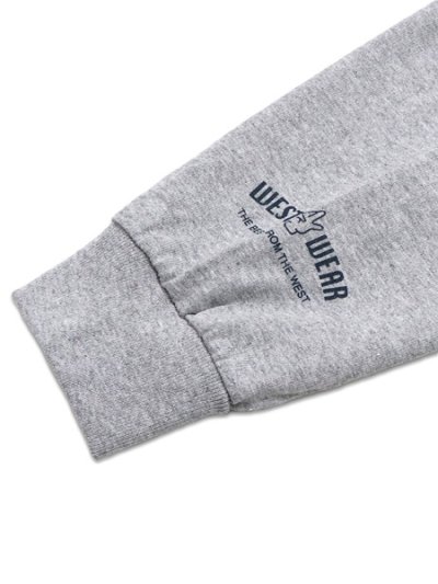 画像5: 【送料無料】WEST WEAR ES LOGO L/S TEE GRAY/NAVY/WHITE