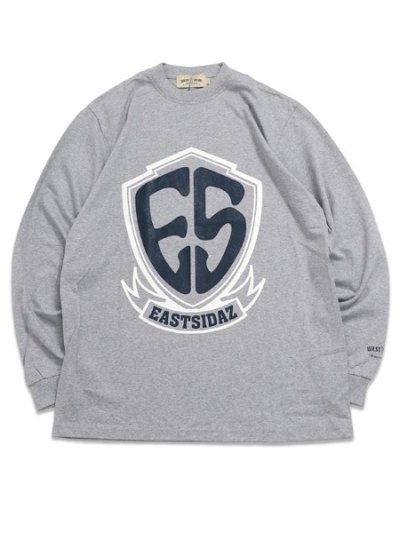 画像1: 【送料無料】WEST WEAR ES LOGO L/S TEE GRAY/NAVY/WHITE