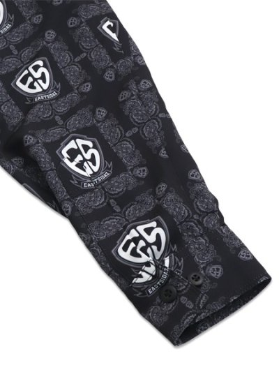 画像5: 【送料無料】WEST WEAR ES LOGO L/S SHIRTS BLACK/GRAY