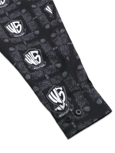 画像5: 【送料無料】WEST WEAR WS LOGO L/S SHIRTS BLACK/GRAY