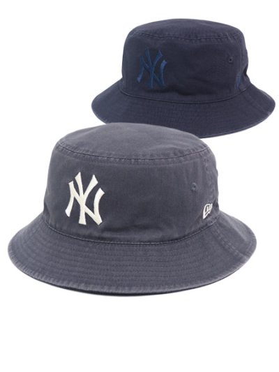 画像1: NEW ERA BUCKET01 REVERSIBLE YANKEES NAVY/DARK GRAPHITE