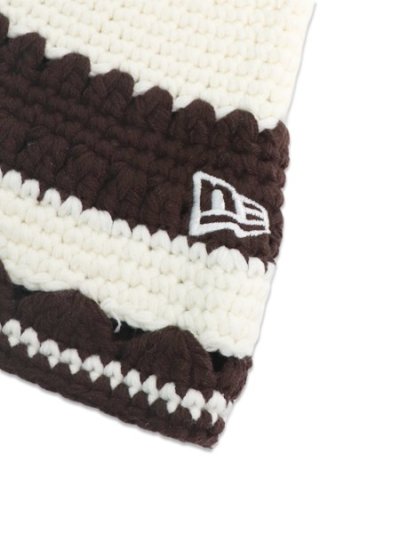 画像4: NEW ERA CROCHET KNIT BORDER CHROME/BROWN
