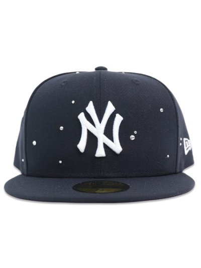画像2: NEW ERA 59FIFTY NIGHT OUT RHINESTONE YANKEES NAVY