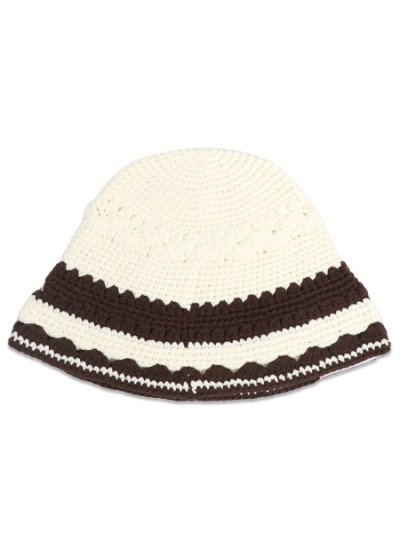 画像2: NEW ERA CROCHET KNIT BORDER CHROME/BROWN