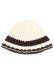 画像2: NEW ERA CROCHET KNIT BORDER CHROME/BROWN (2)