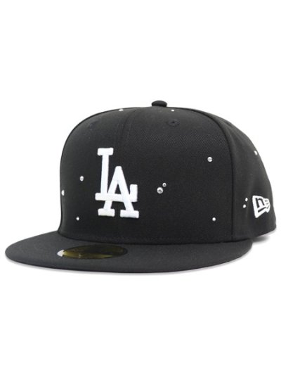 画像1: NEW ERA 59FIFTY NIGHT OUT RHINESTONE DODGERS BLACK