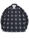 【送料無料】WEST WEAR ES LOGO L/S SHIRTS BLACK/GRAY