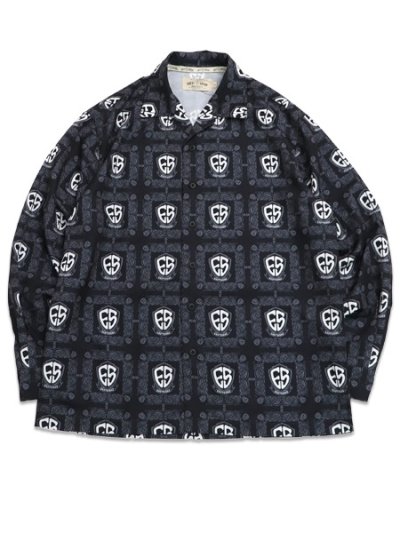 画像1: 【送料無料】WEST WEAR ES LOGO L/S SHIRTS BLACK/GRAY