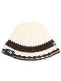 NEW ERA CROCHET KNIT BORDER CHROME/BROWN