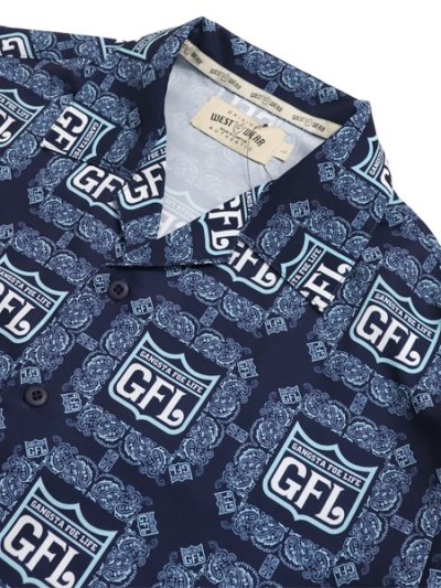 画像3: 【送料無料】WEST WEAR GFL LOGO L/S SHIRTS NAVY/SKY BLUE