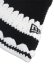 画像4: NEW ERA CROCHET KNIT BORDER BLACK/WHITE  (4)
