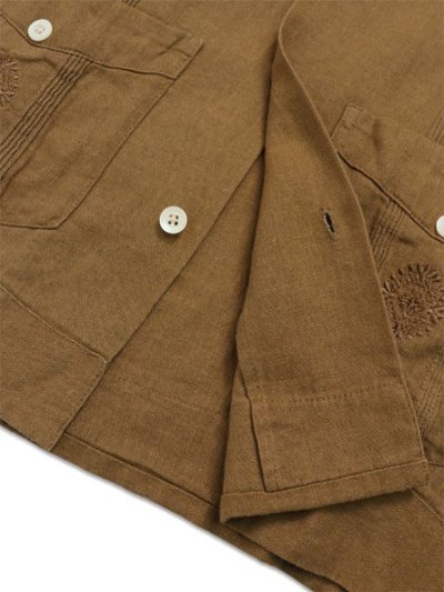 画像6: 【送料無料】SCHOTT LINEN GUAYABERA SHIRT KHAKI