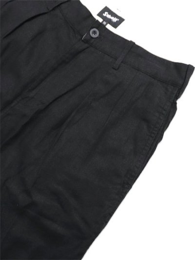画像3: 【送料無料】SCHOTT LINEN TROUSERS BLACK
