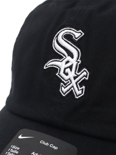 画像5: NIKE CLUB UNSTRUCTURED ORGANIC COTTON CAP WHITE SOX BLACK