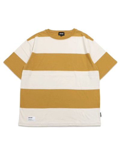 画像1: 【送料無料】SCHOTT WIDE BORDER TEE MUSTARD