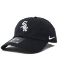 NIKE CLUB UNSTRUCTURED ORGANIC COTTON CAP WHITE SOX BLACK