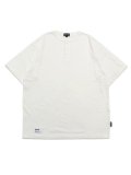 SCHOTT PIGMENT O/D SS HENLEY NECK TEE OFF WHITE