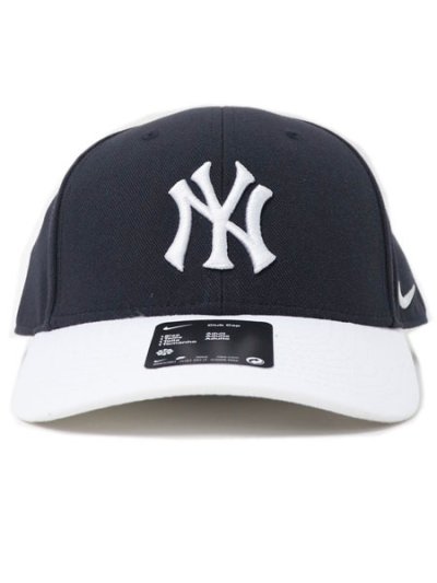 画像2: NIKE DRI-FIT CLUB STRUCTURED CAP YANKEES PITCH BLUE/WHITE