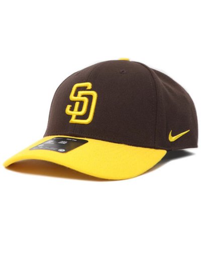 画像1: NIKE DRI-FIT CLUB STRUCTURED CAP PADRES DARK CINDER/AMARILLO