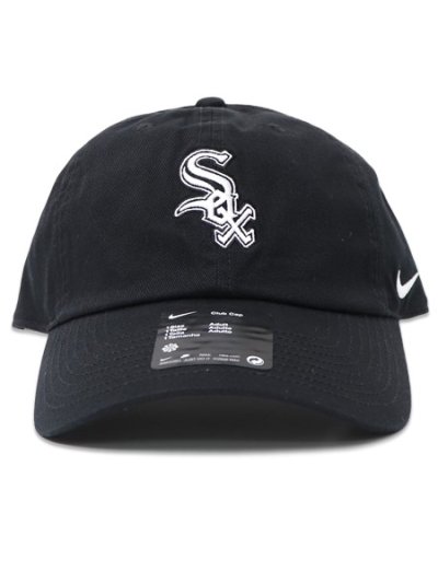 画像2: NIKE CLUB UNSTRUCTURED ORGANIC COTTON CAP WHITE SOX BLACK