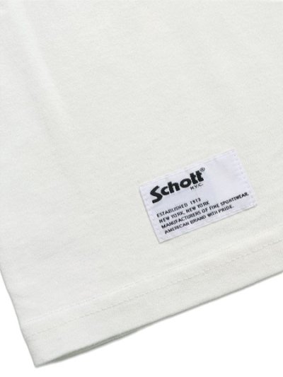 画像4: SCHOTT PIGMENT O/D SS HENLEY NECK TEE OFF WHITE