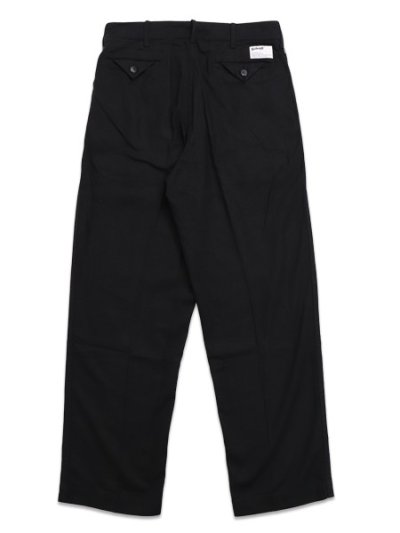 画像2: 【送料無料】SCHOTT LINEN TROUSERS BLACK
