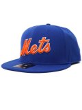 NIKE DRI-FIT TRUE STRUCTURED ROUND BILL FITTED CAP METS RUSH BLUE