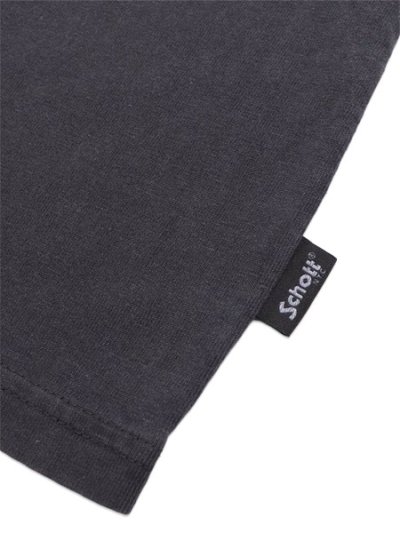 画像5: SCHOTT PIGMENT O/D SS HENLEY NECK TEE BLACK