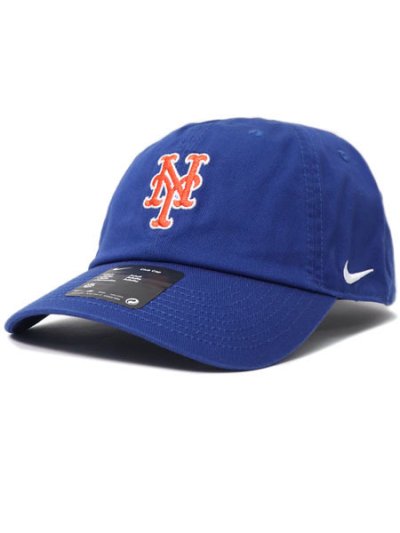画像1: NIKE CLUB UNSTRUCTURED ORGANIC COTTON CAP METS RUSH BLUE