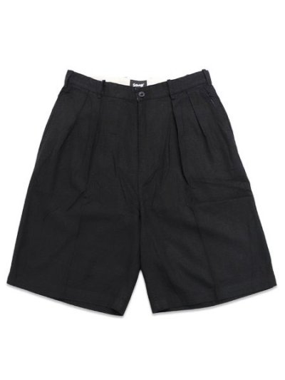 画像1: 【送料無料】SCHOTT LINEN SHORTS BLACK