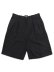 画像1: 【送料無料】SCHOTT LINEN SHORTS BLACK (1)