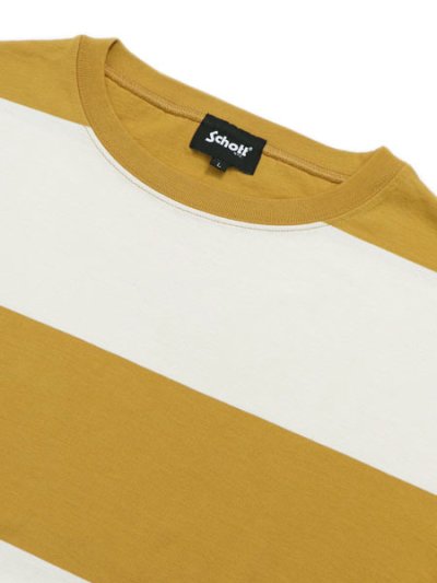 画像3: 【送料無料】SCHOTT WIDE BORDER TEE MUSTARD