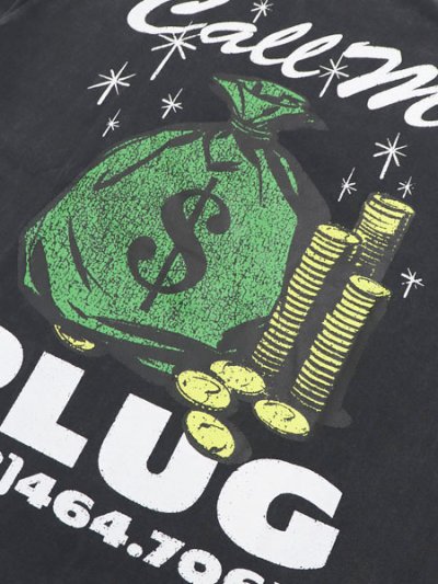画像4: MARKET CALL MY PLUG TEE  WASHED BLACK