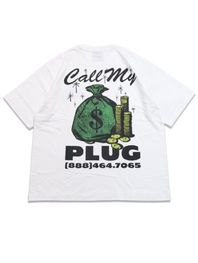 画像1: MARKET CALL MY PLUG TEE WHITE