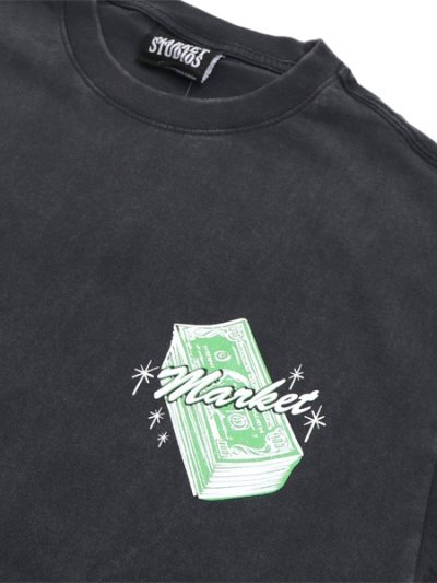 画像3: MARKET CALL MY PLUG TEE  WASHED BLACK