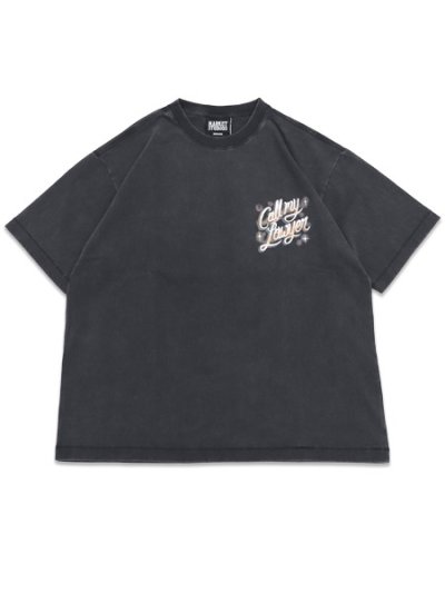 画像2: MARKET AIRBRUSH CALL MY LAWYER TEE WASHED BLACK