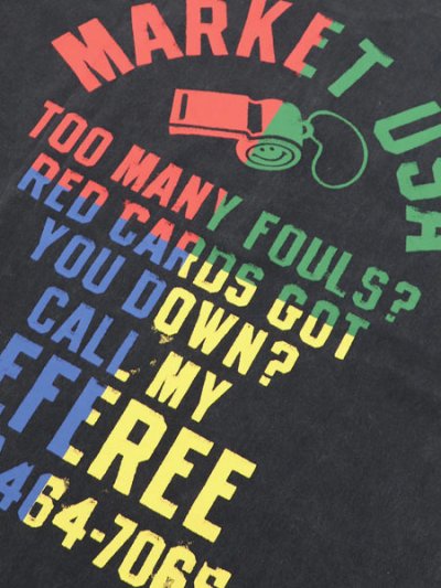 画像4: MARKET SMILEY FOUL PLAY TEE WASHED BLACK