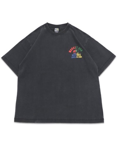画像2: MARKET SMILEY FOUL PLAY TEE WASHED BLACK