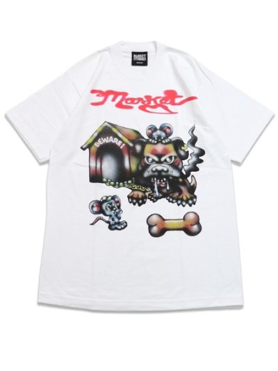 画像1: MARKET IN THE DOG HOUSE TEE WHITE