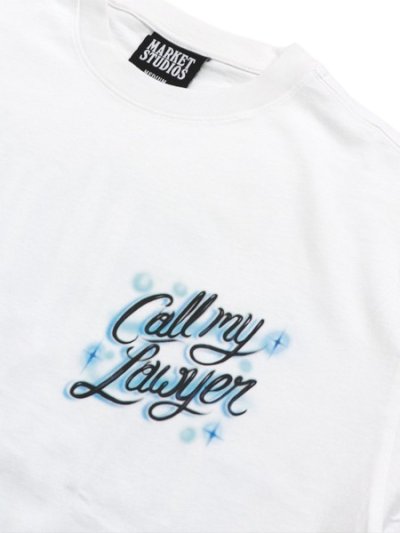 画像3: MARKET AIRBRUSH CALL MY LAWYER TEE WHITE
