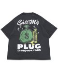 MARKET CALL MY PLUG TEE  WASHED BLACK