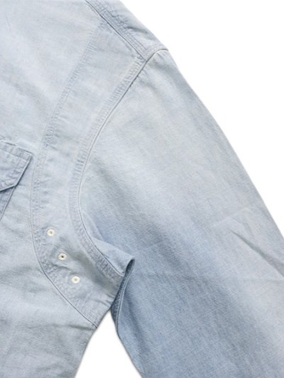 画像7: 【送料無料】POLO RALPH LAUREN REPAIR CHAMBRAY SHIRT MEDIUM INDIGO