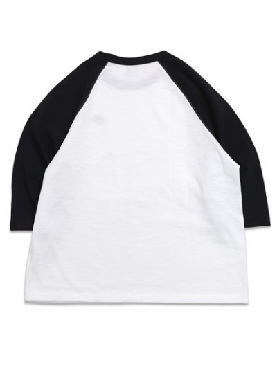 画像2: NIKE CLUB 3/4 RAGLAN TOP-BLACK/WHITE