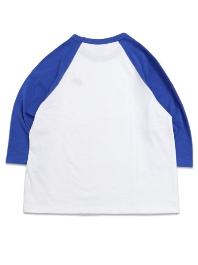 画像2: NIKE CLUB 3/4 RAGLAN TOP-GAME ROYAL/WHITE