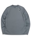 NIKE DF TEE STD L/S FLEX-SMOKE GREY/BLACK