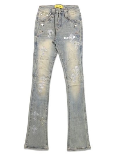 画像1: 【送料無料】GUAPI FADED CROSS DENIM V2