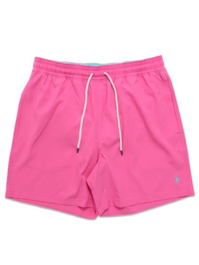 画像1: 【送料無料】POLO RALPH LAUREN 5.75-INCH TRAVELER CLASSIC SWIM TRUNK BAJA PINK