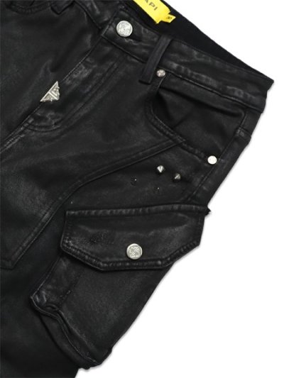 画像3: 【送料無料】GUAPI BLACK COFFIN ARC WAXED DENIM