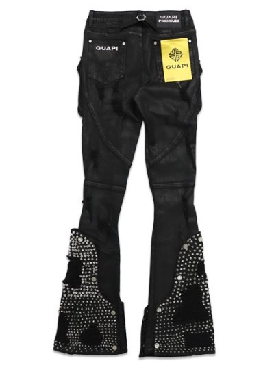 画像2: 【送料無料】GUAPI BLACK COFFIN ARC WAXED DENIM