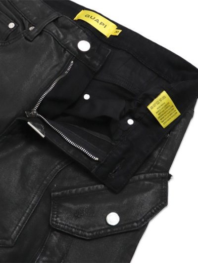 画像4: 【送料無料】GUAPI BLACK COFFIN ARC WAXED DENIM